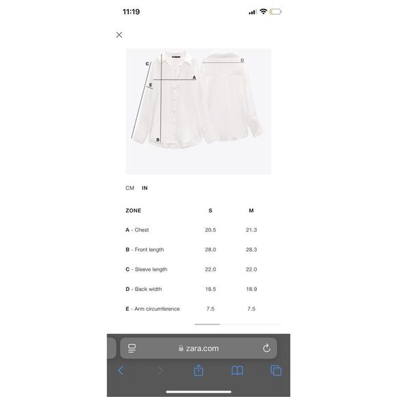 ZARA Satin Silky Effect Lapel Blouse - Picture 8 of 8